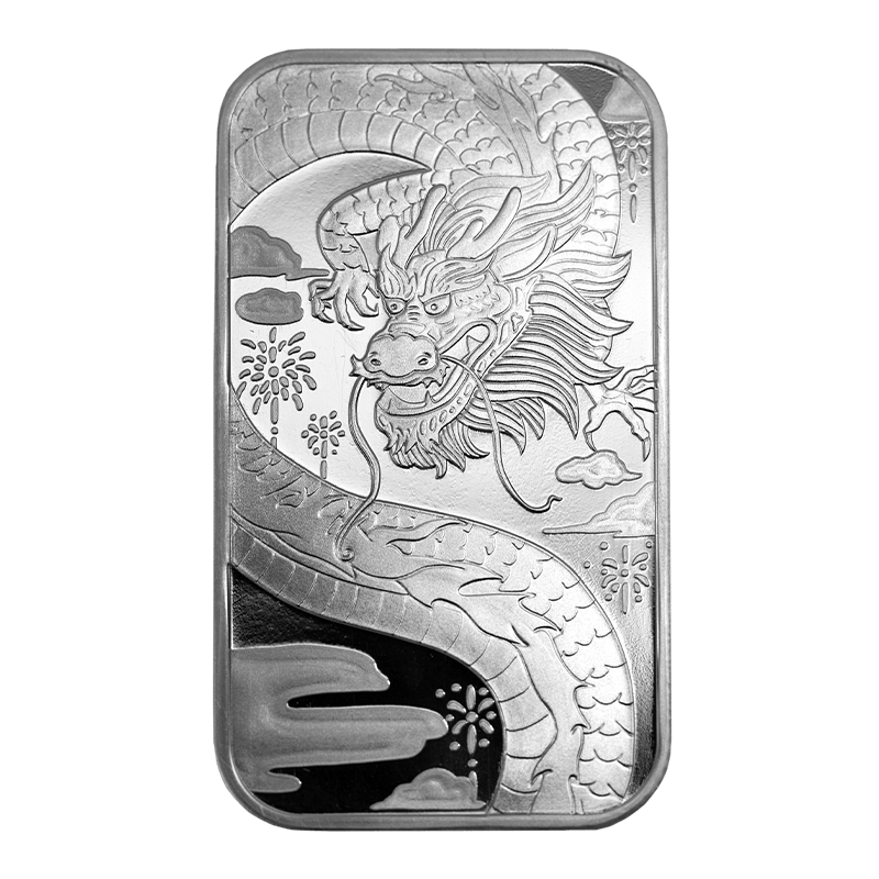 Image for 1 oz TD Triumphant Dragon Silver Bar from TD Precious Metals